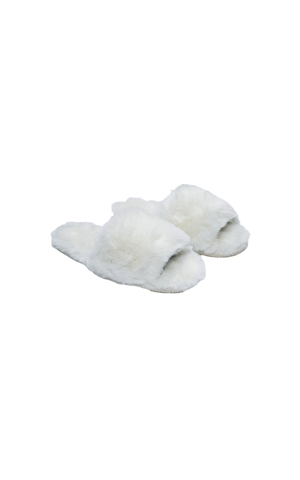 The White Company Fluffy slider slippers from Bicester Village