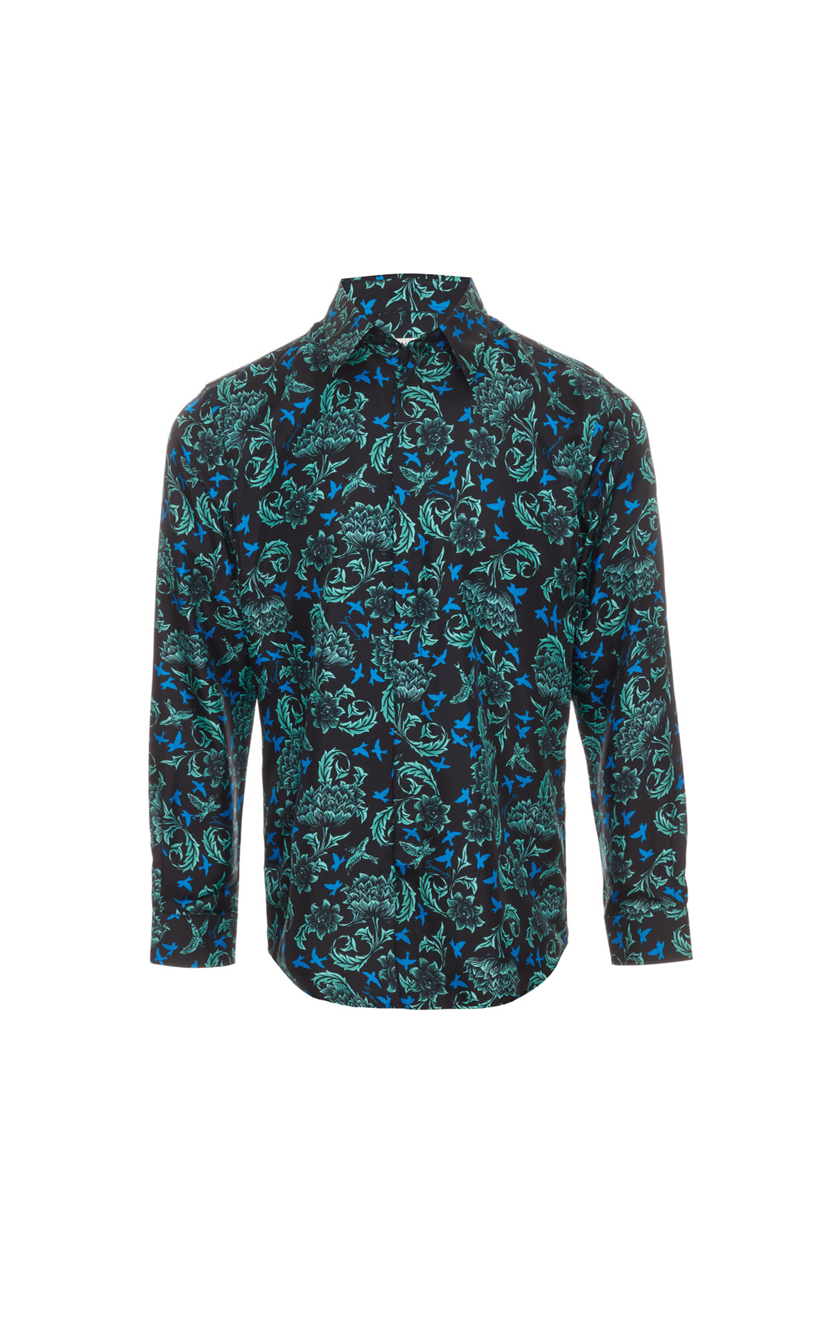 Givenchy Black, blue and green floral shirt from Bicester Village