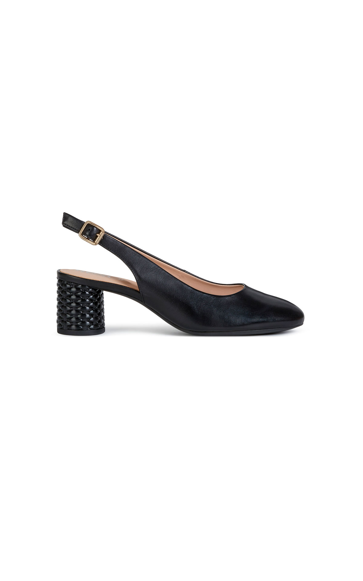 Black heeled shoe Geox
