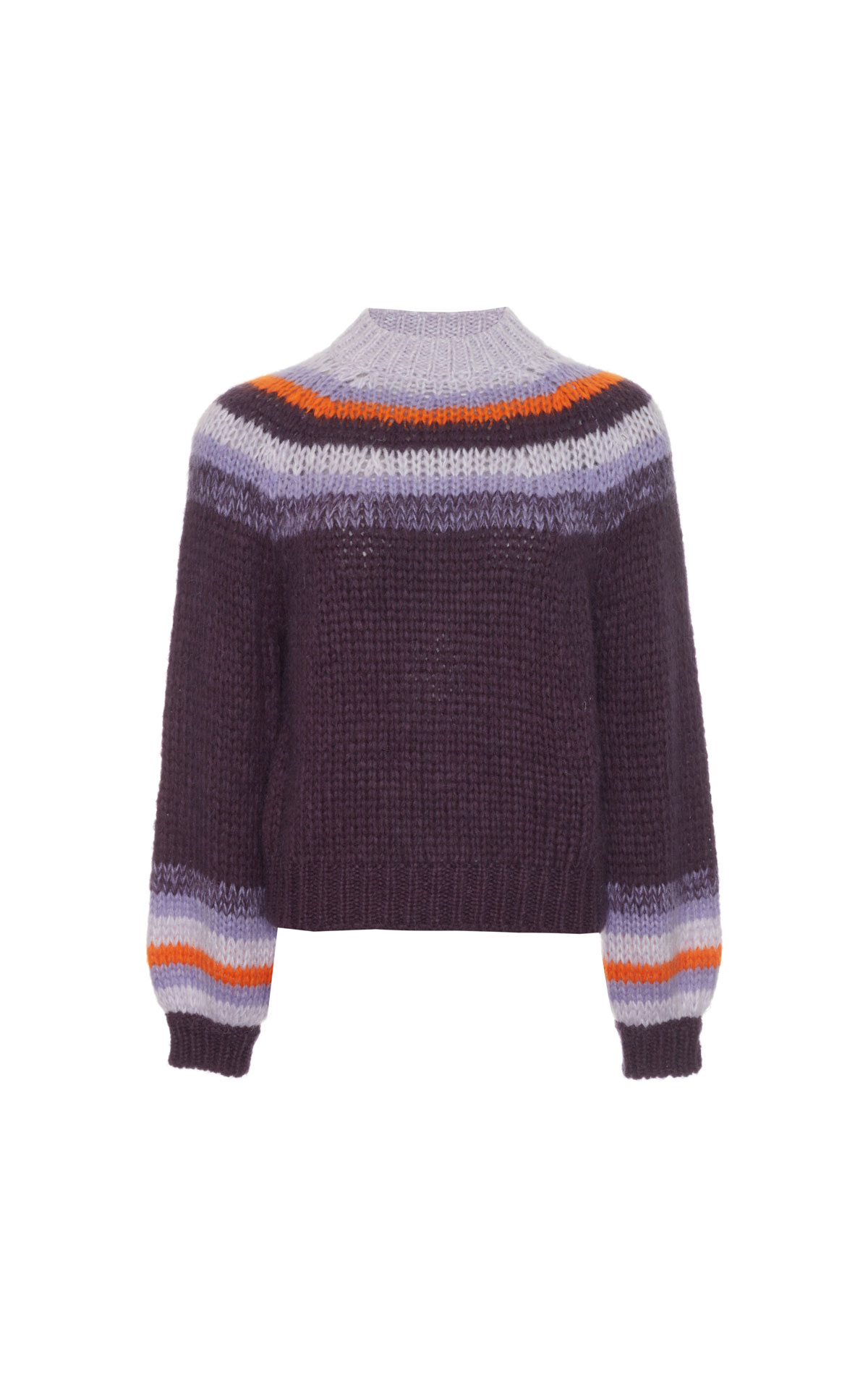 Maje Stripy chunky knit jumper from Bicester Village