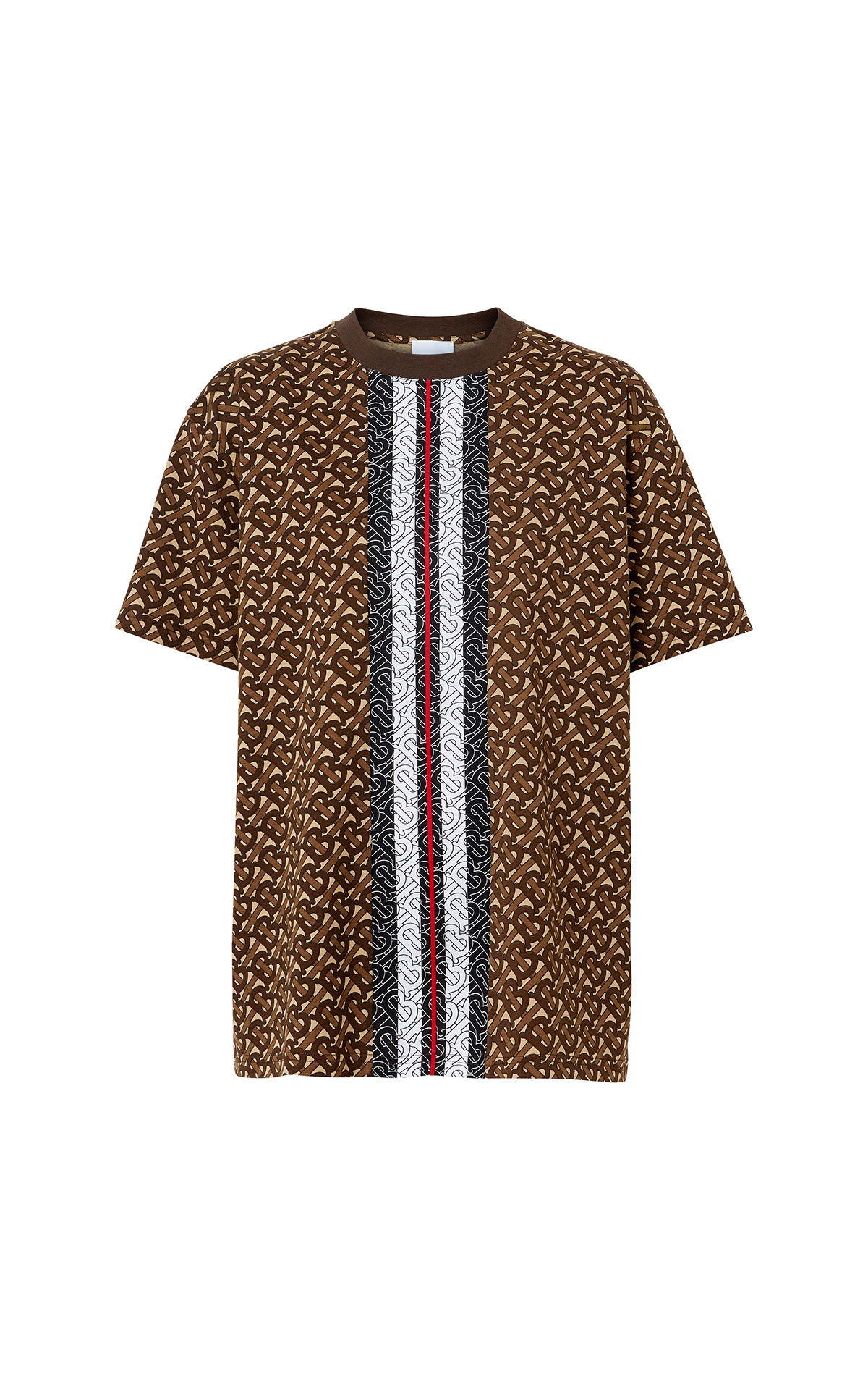 Burberry TB monogram t-shirt in bridle brown from Bicester Village