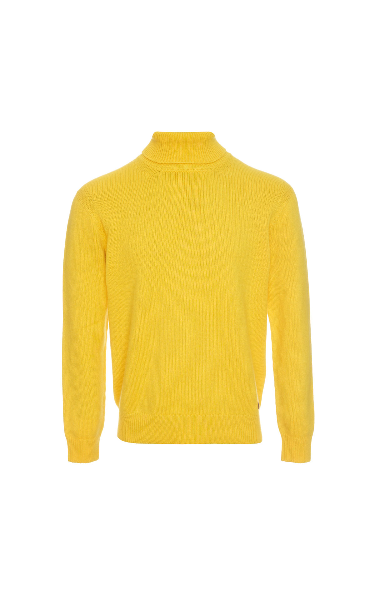 Brioni Yellow cashmere roll neck from Bicester Village