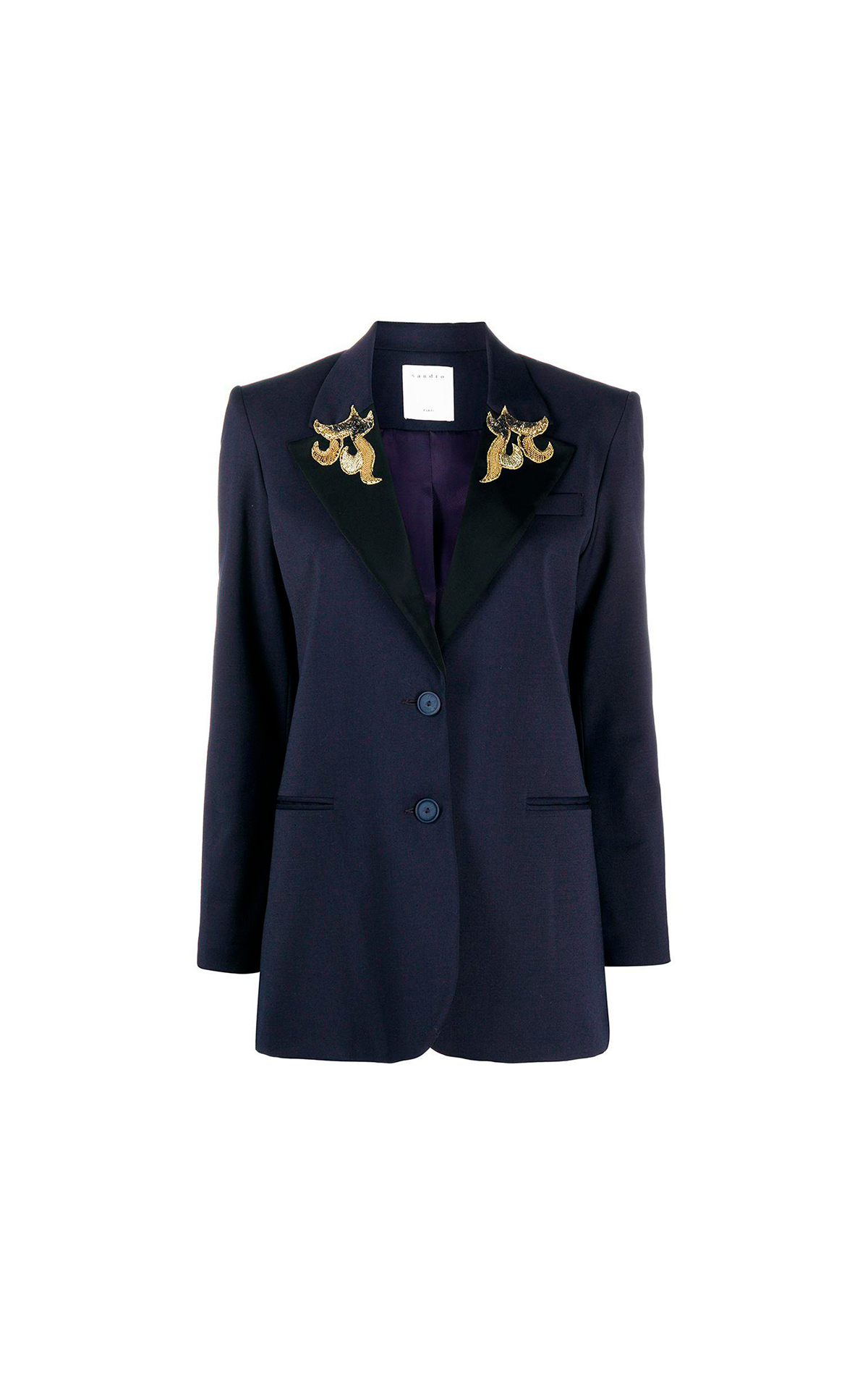 Sandro Blazer with embroidered detail 