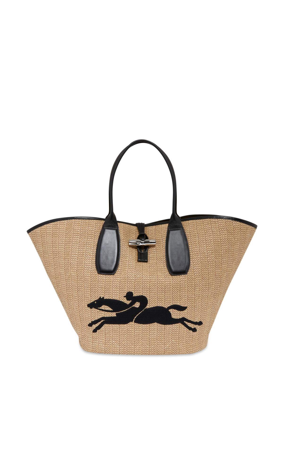 Longchamp sac porté épaule Naturel Roseau Paille La Vallée Village