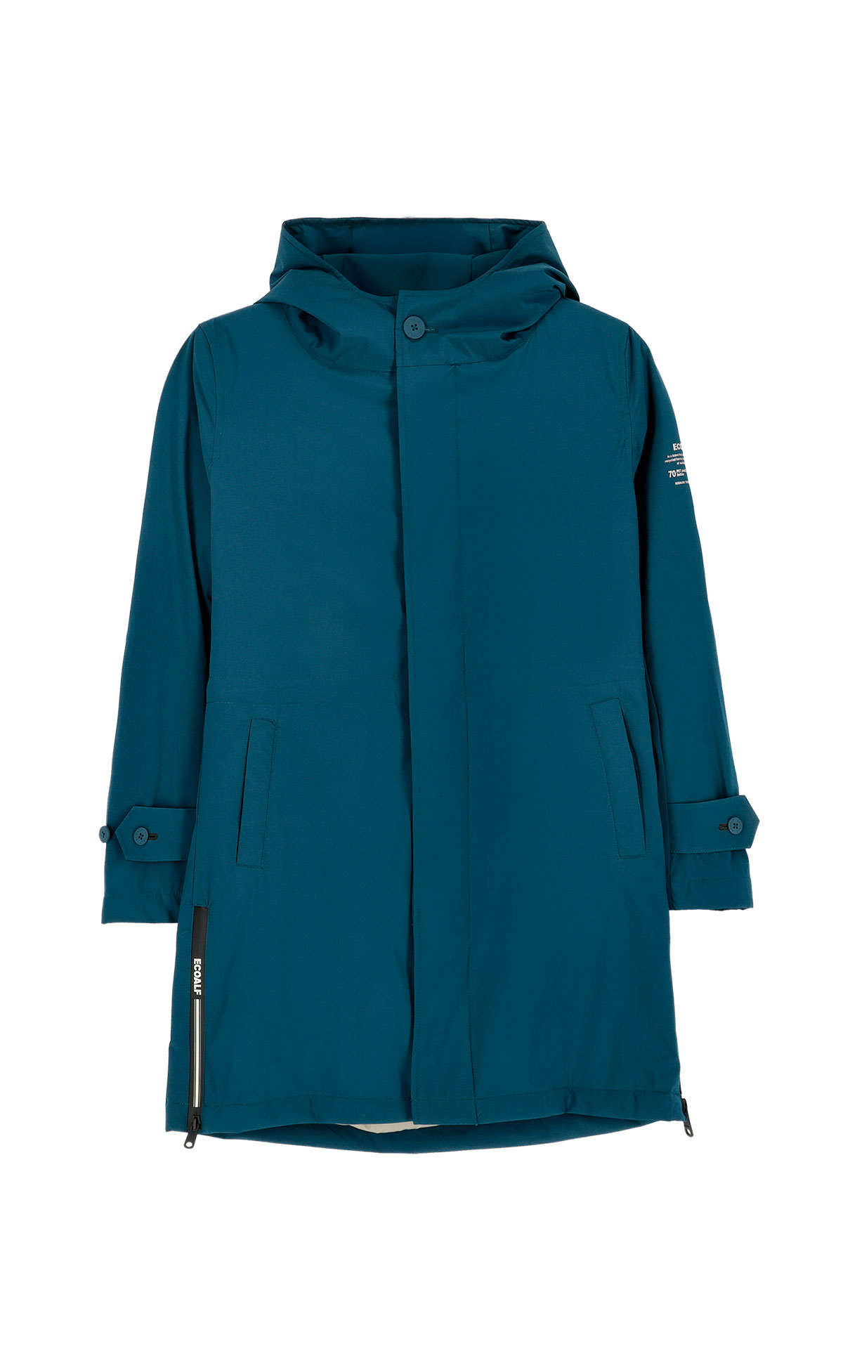 Ecoalf navy blue trench coat