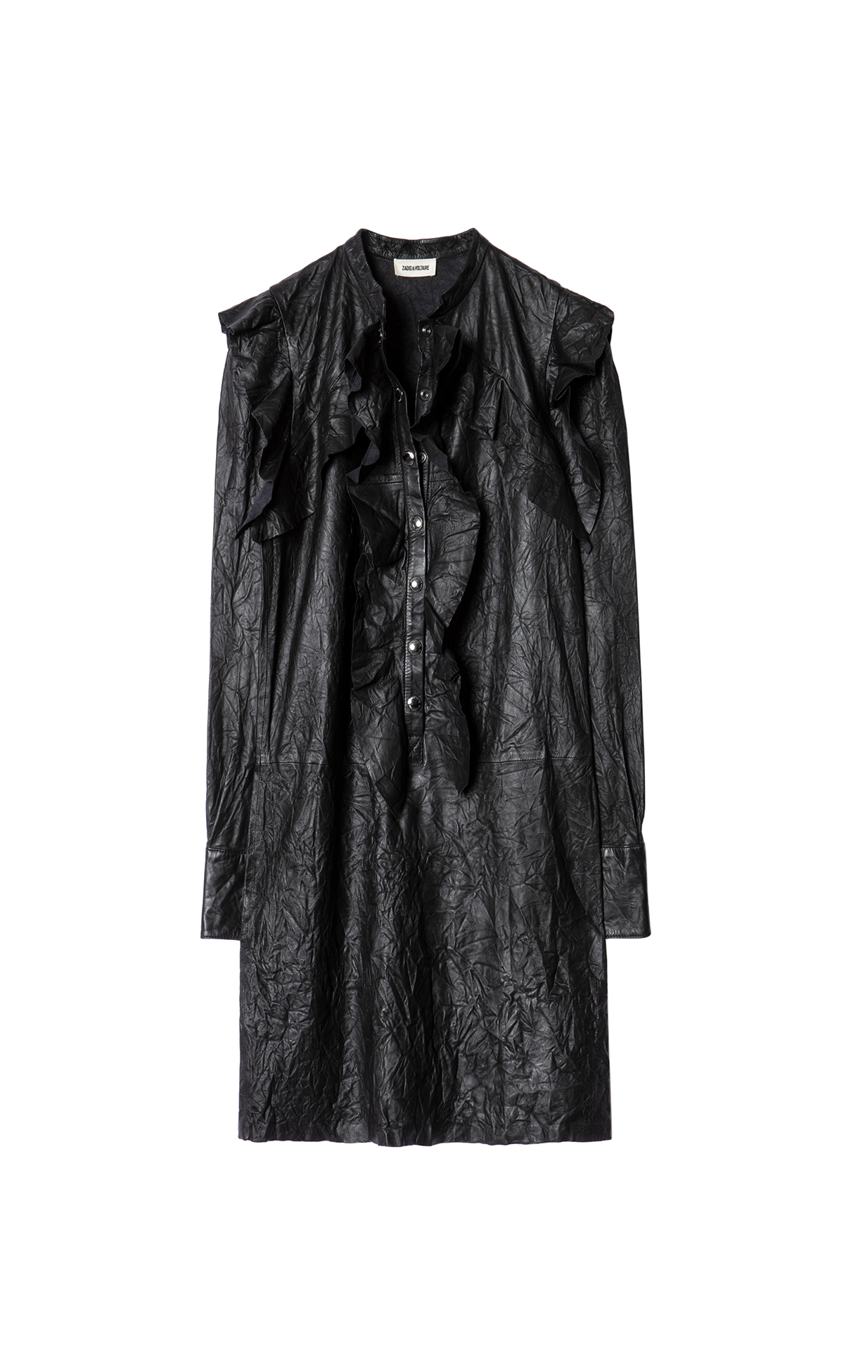 Black leather printed dress Zadig&Voltaire