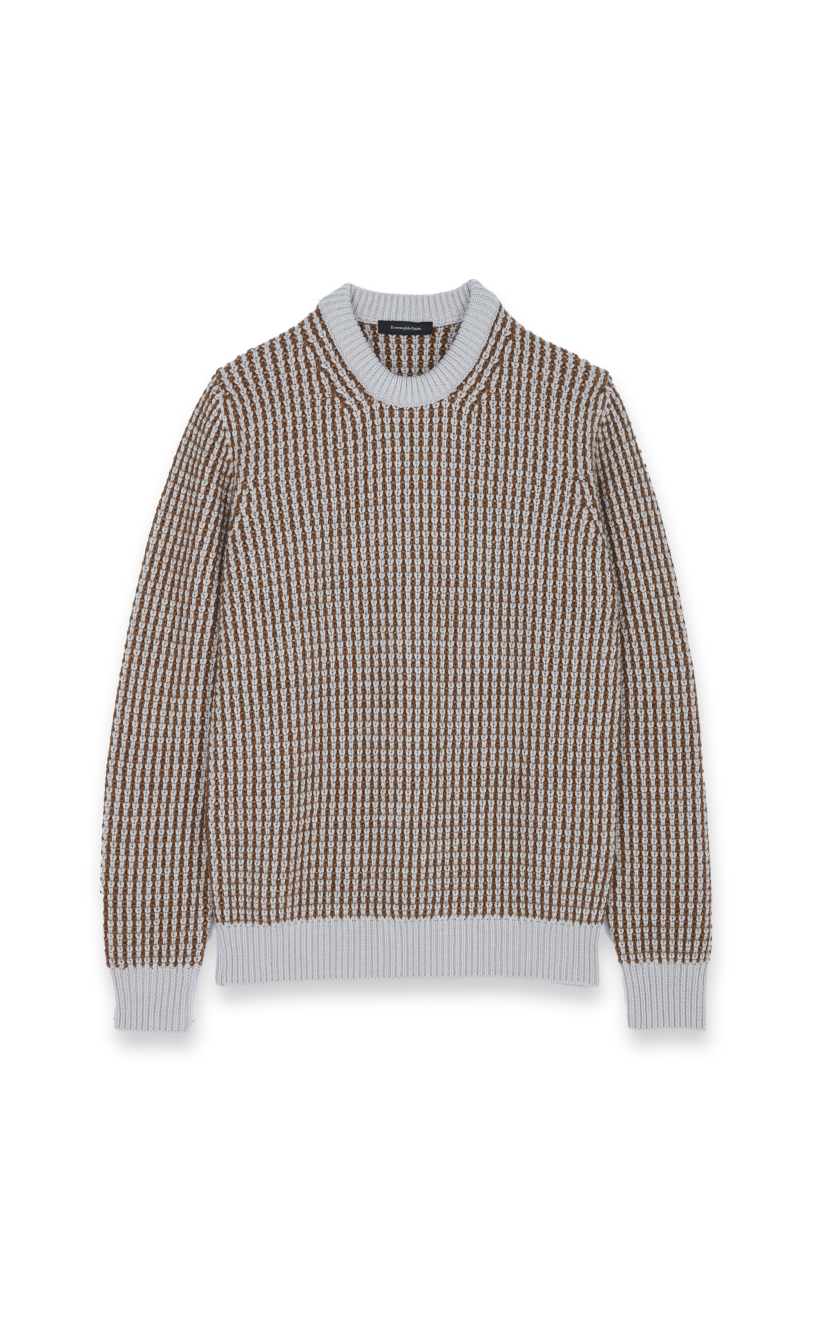 Two-tone cashmere knit jumper*
