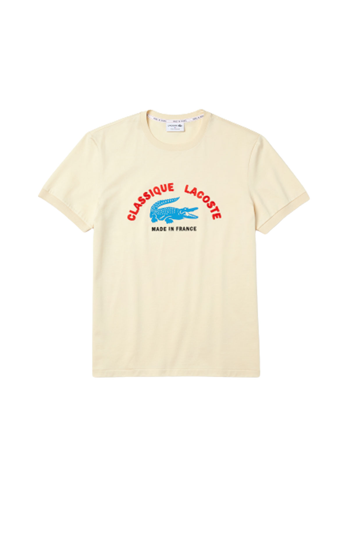 Lacoste Organic cotton t-shirt cream from Bicester Village