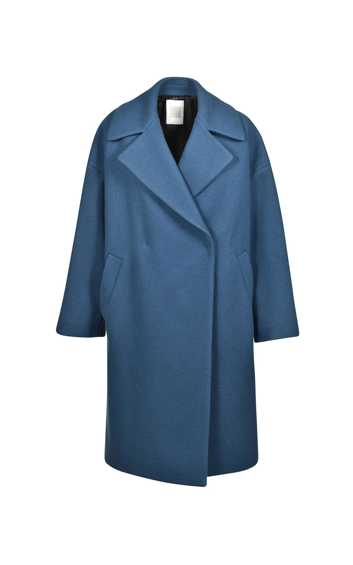 Eleventy Long blue coat from Bicester Village