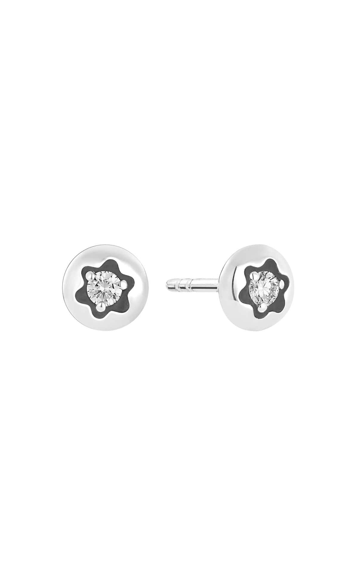 Earstuds in white gold and diamond Montblanc
