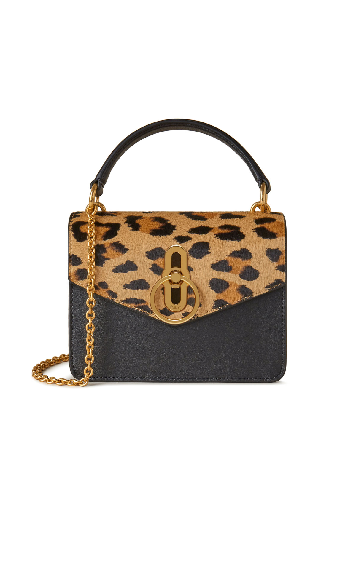 Mulberry  Small amberley crossbody leopard & silky from Bicester Village