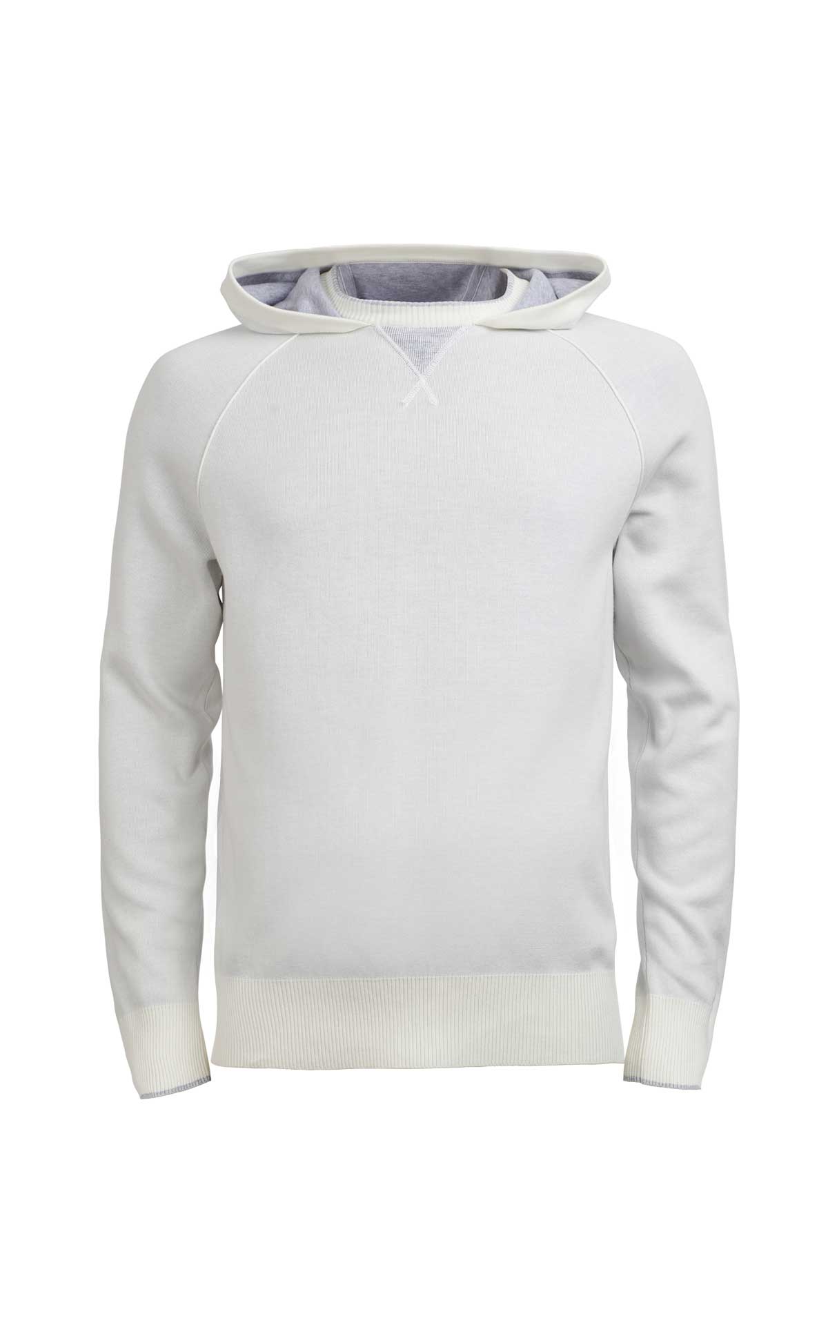 White hoodie for man Ermenegildo Zegna