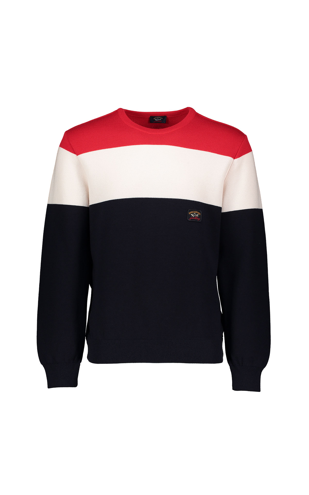 Paul & Shark black red white striped sweatshirt