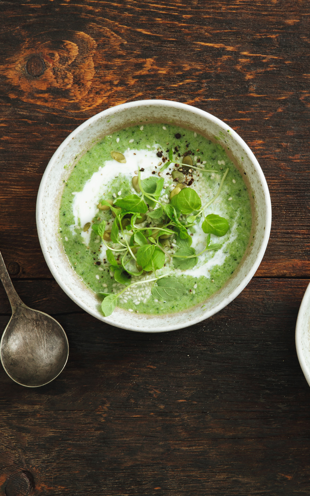 Green goddess soup recipe from Rosemary Ferguson for The Bicester Village Shopping Collection
