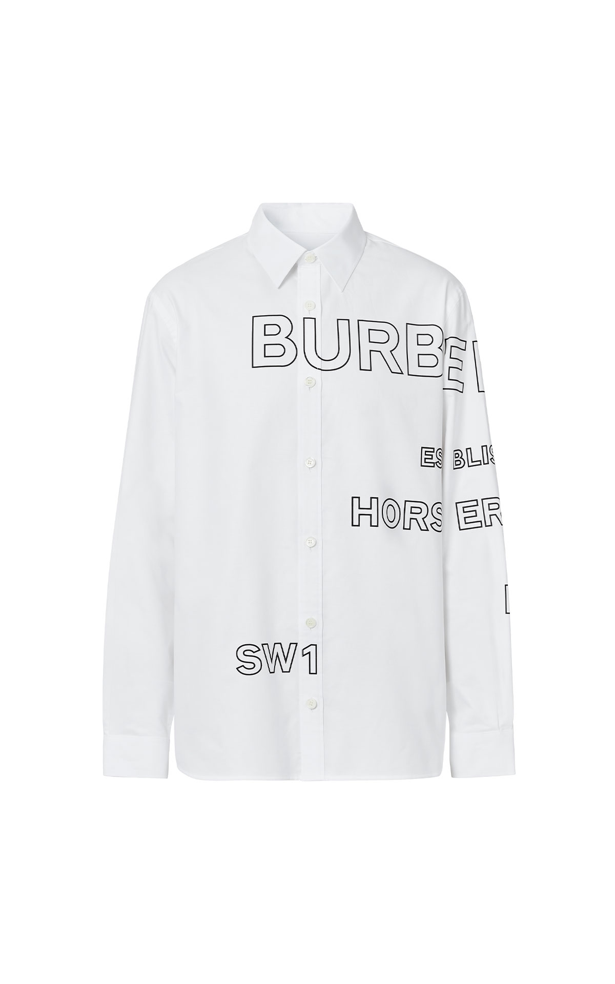 Burberry Long sleeves cotton logo shirt from Bicester Village