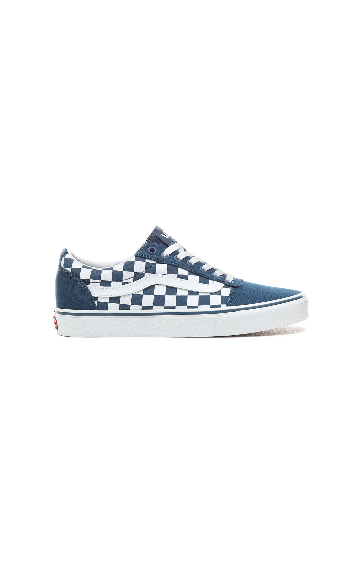 Blue checkered vans shoes