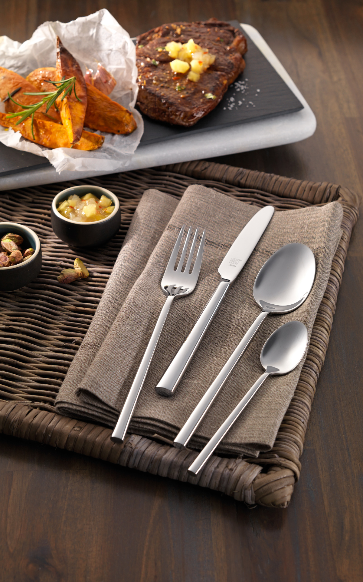 Sweet potato and Zwilling cutlery