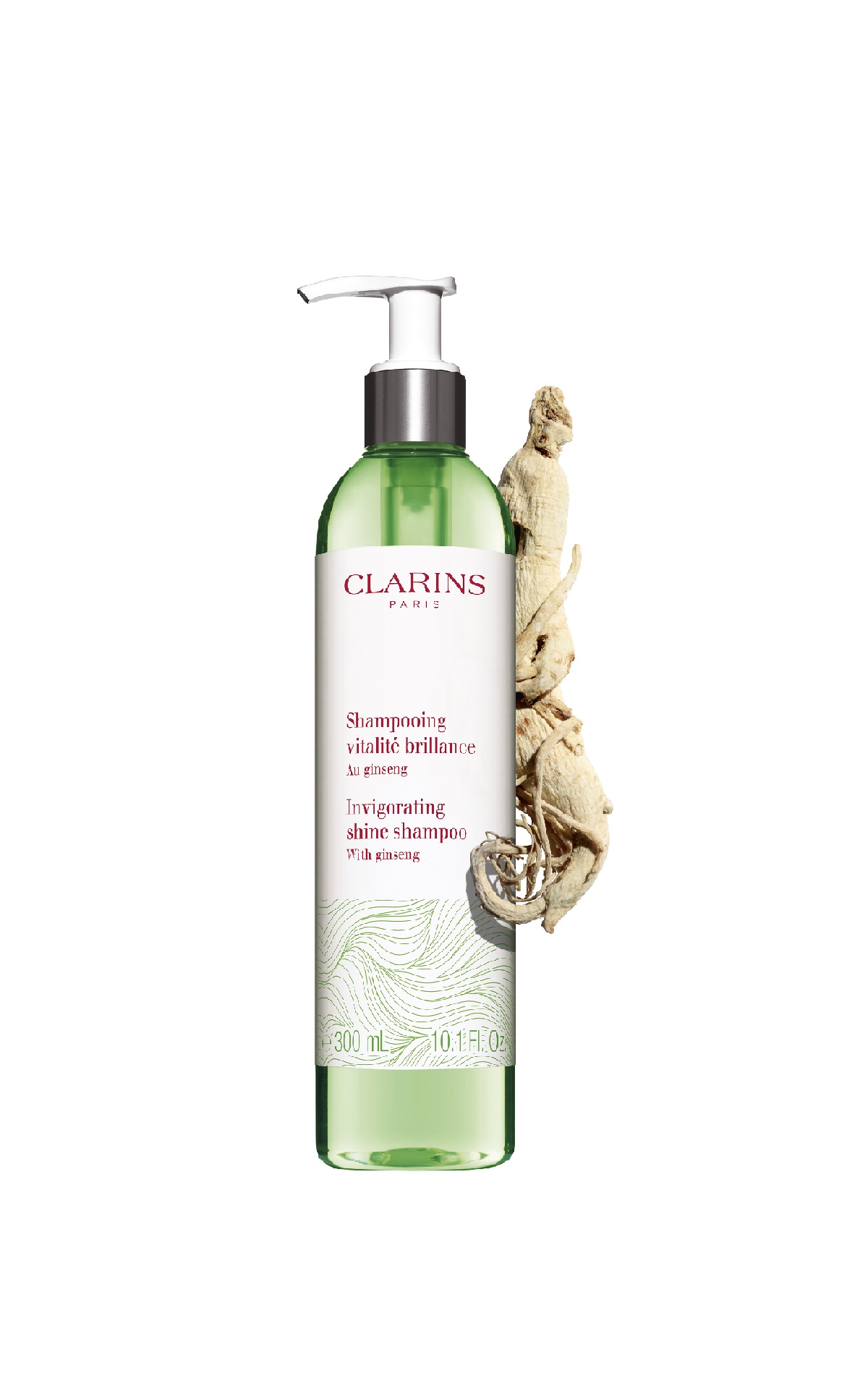 Shampoo with panax ginseng clarins