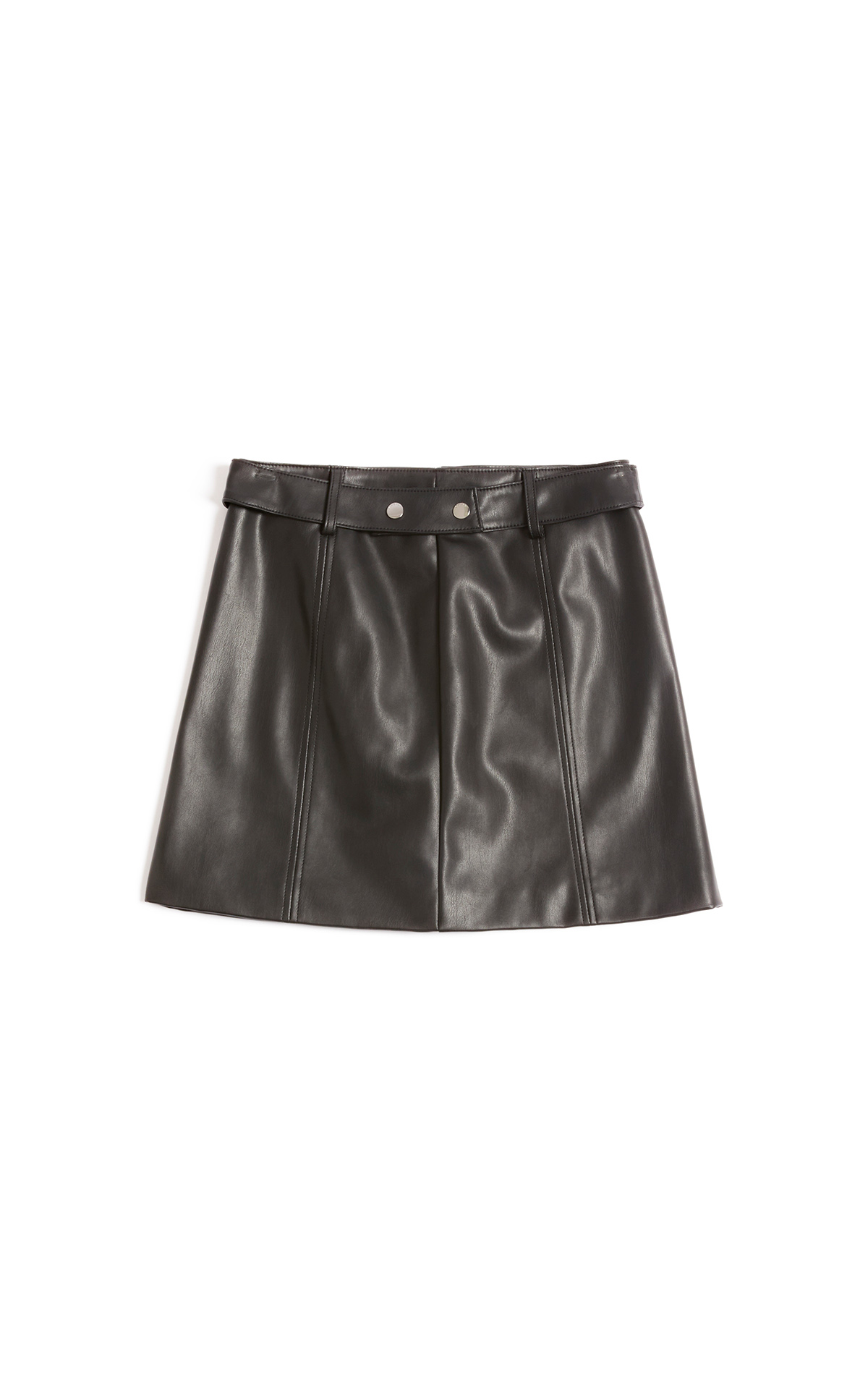 Guess black leather skirt