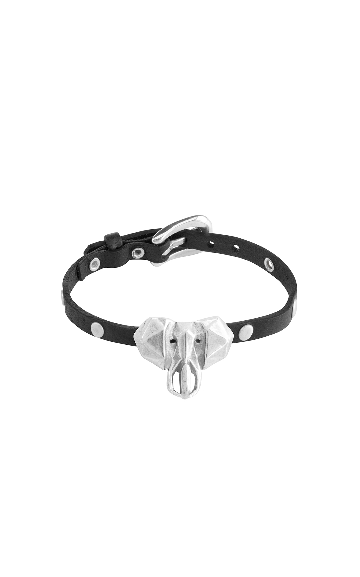 Leather bracelet with elephant UNOde50