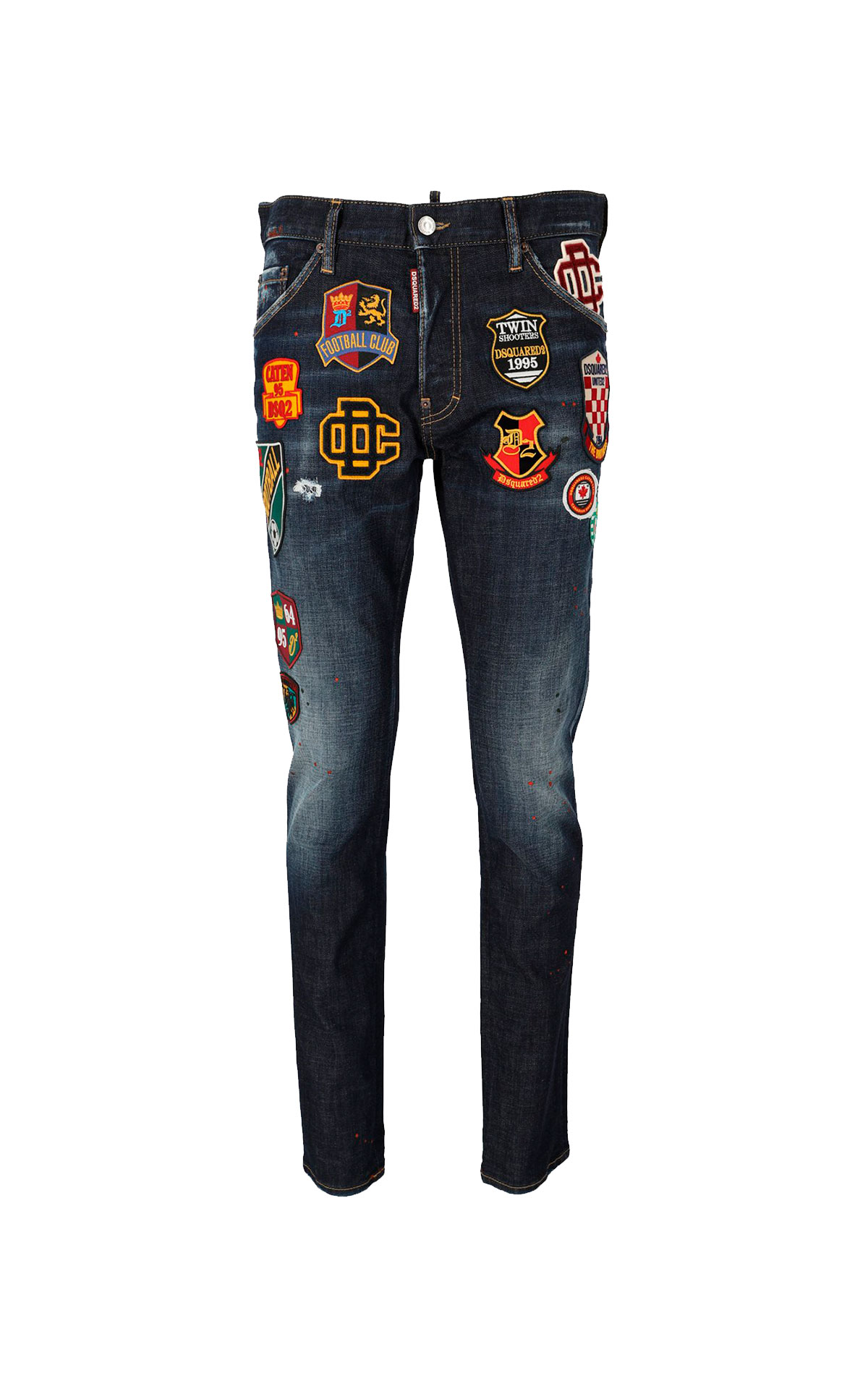 Jeans with Dsquared2 patches