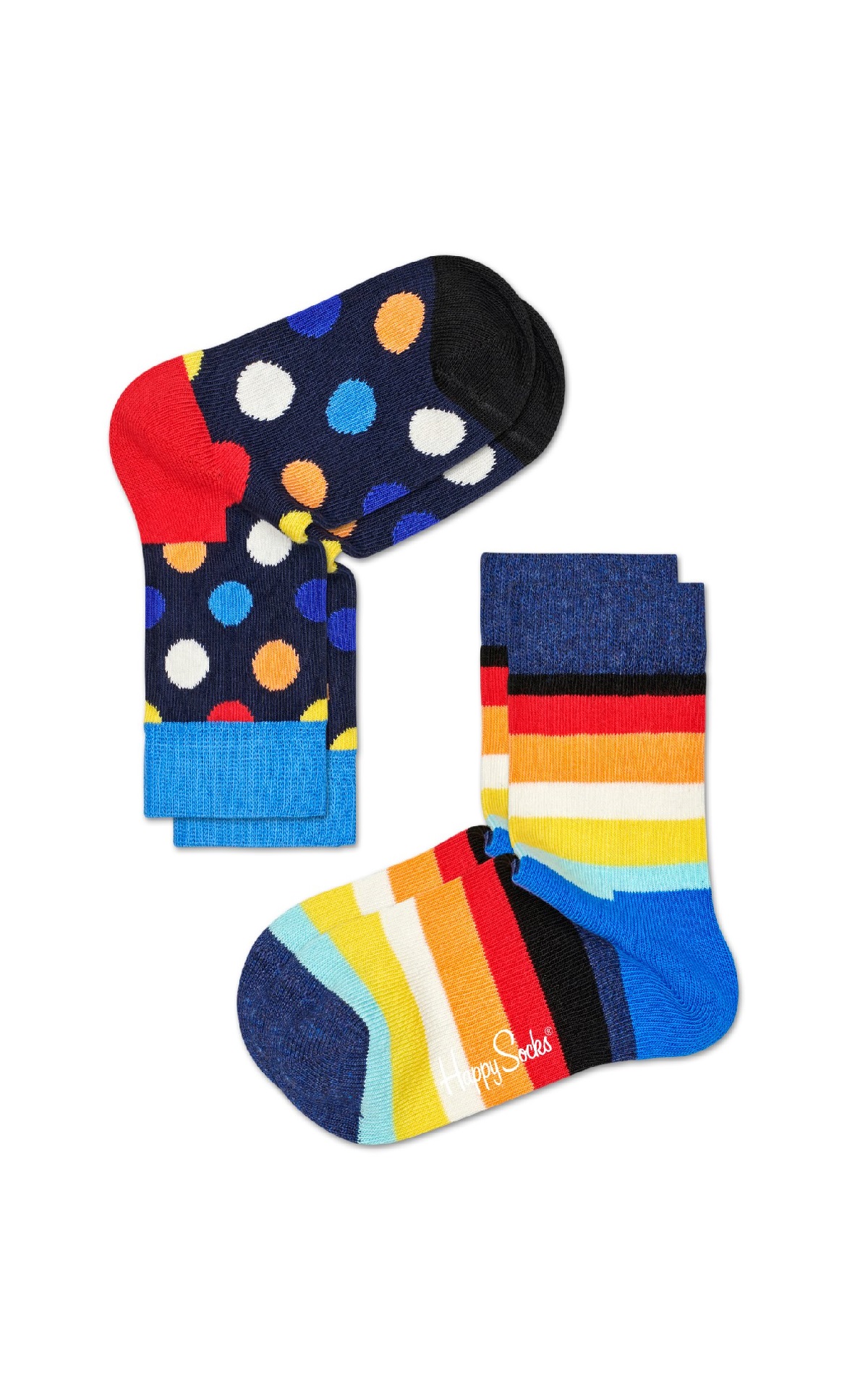 2-pack children printed socks Happy Socks