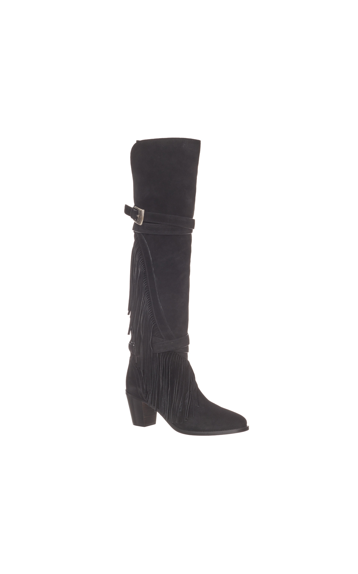 Etro Black knee high boot from Bicester Village