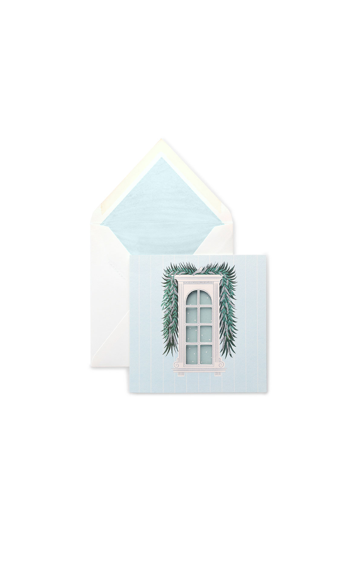 Smythson Christmas window cards white wove from Bicester Village