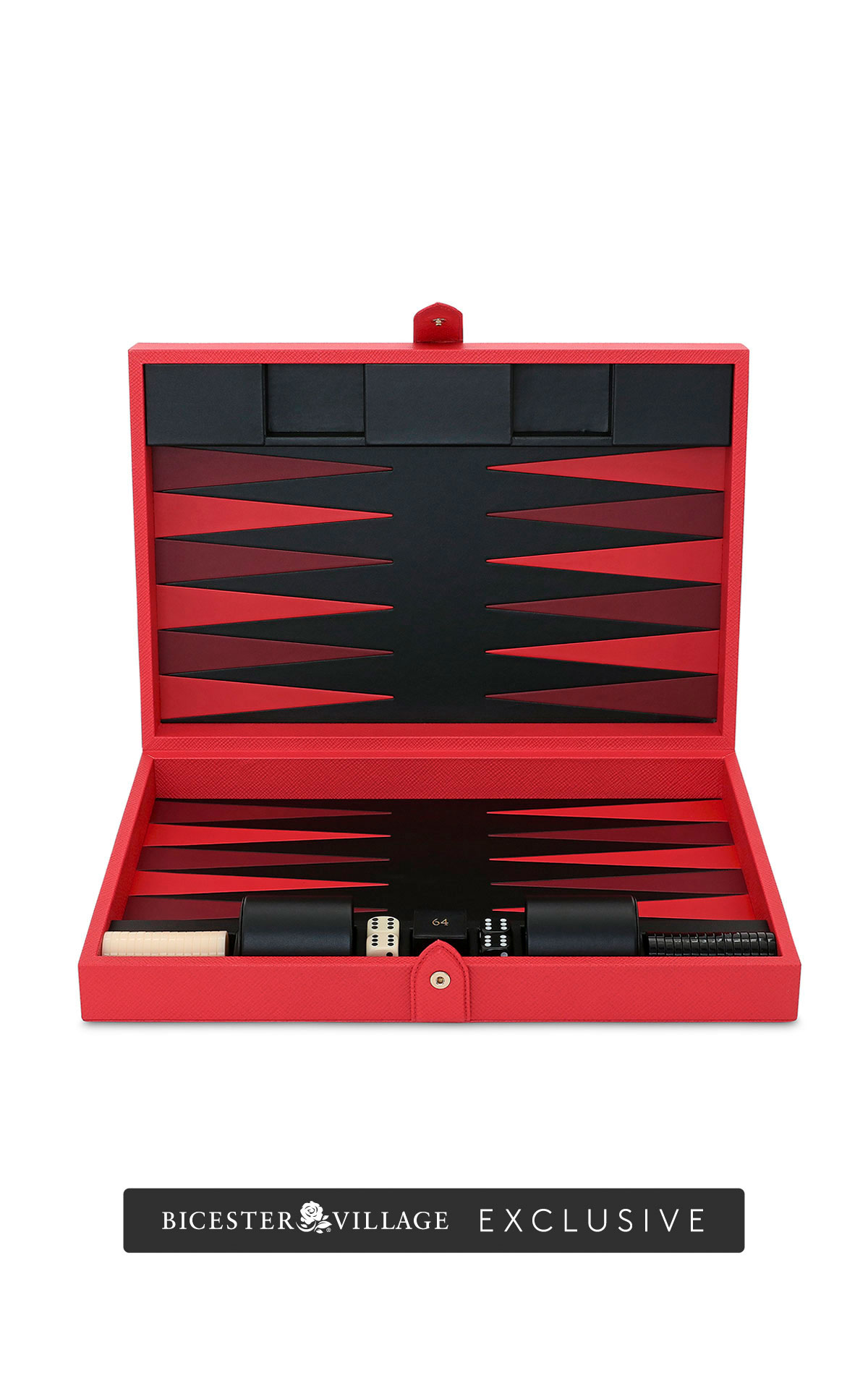 Smythson Panama medium backgammon case scarlet red from Bicester Village