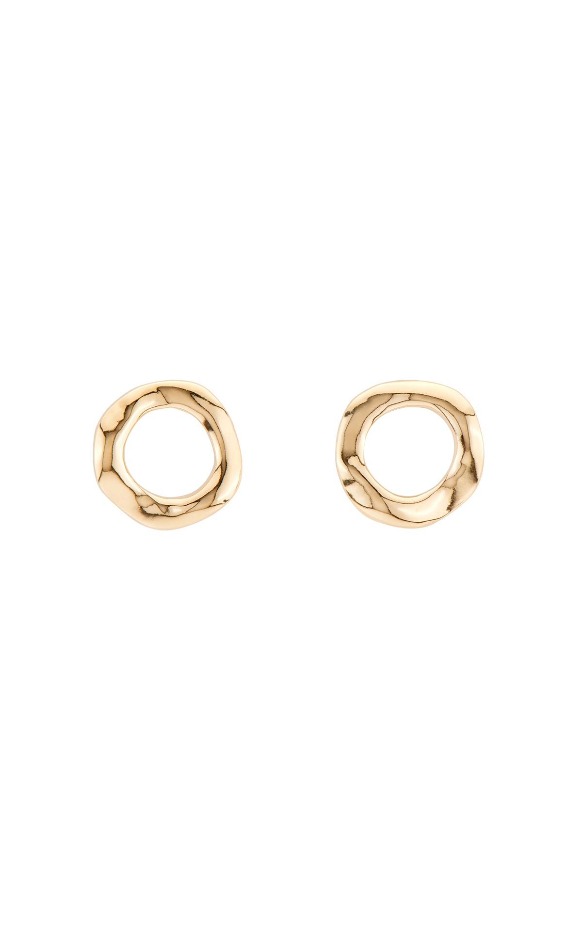 Golden hoop earrings UNOde50