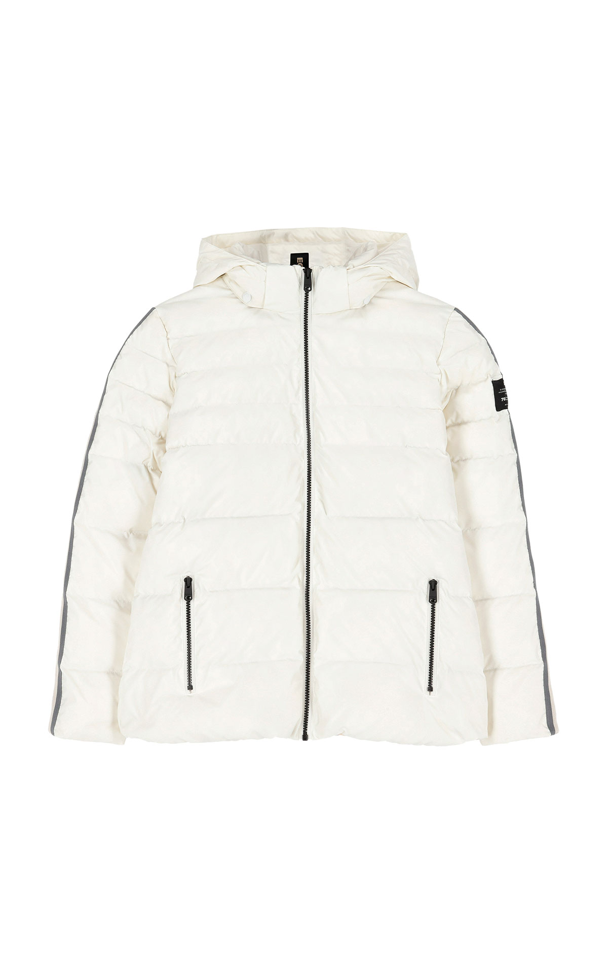 Ecoalf women's white croset jacket