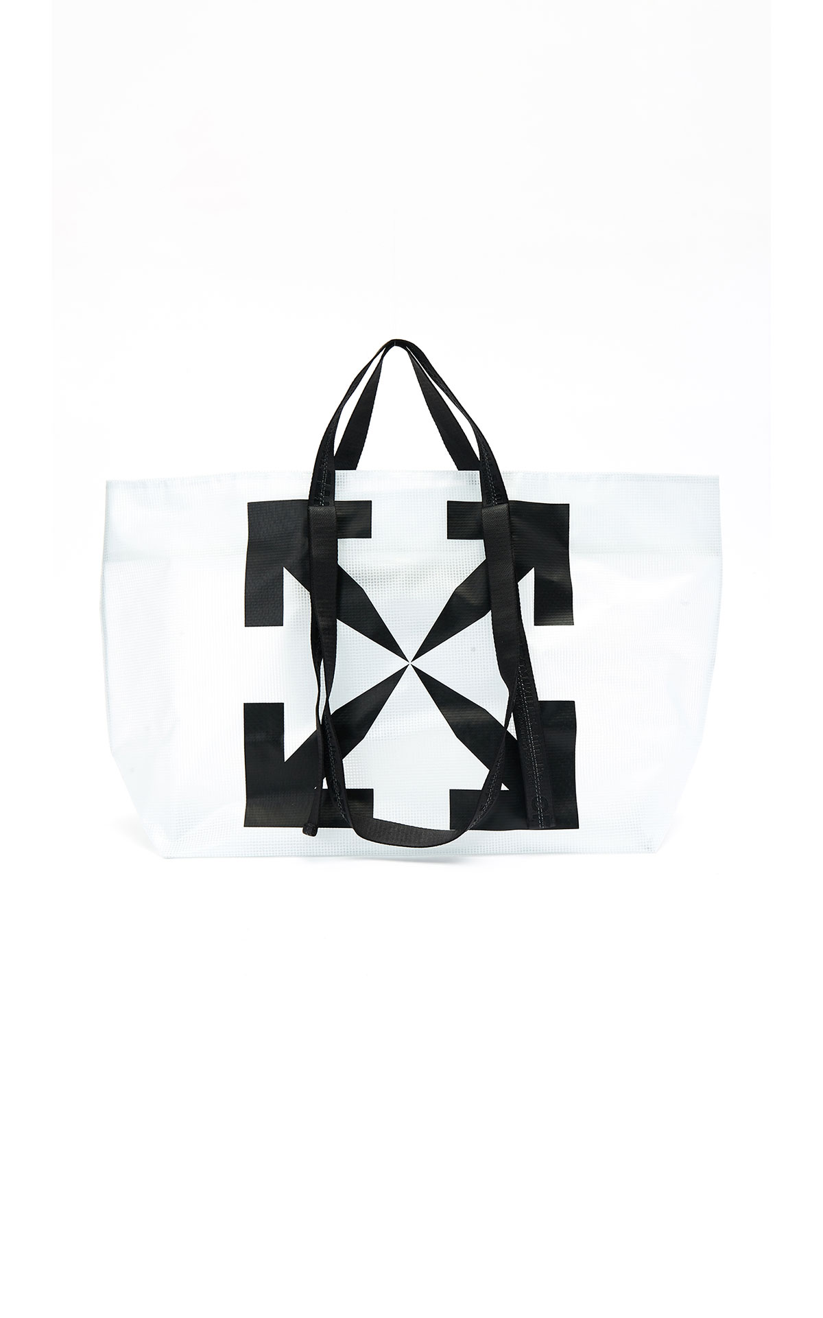 Off-White Man commercial tote transparent black from Bicester Village