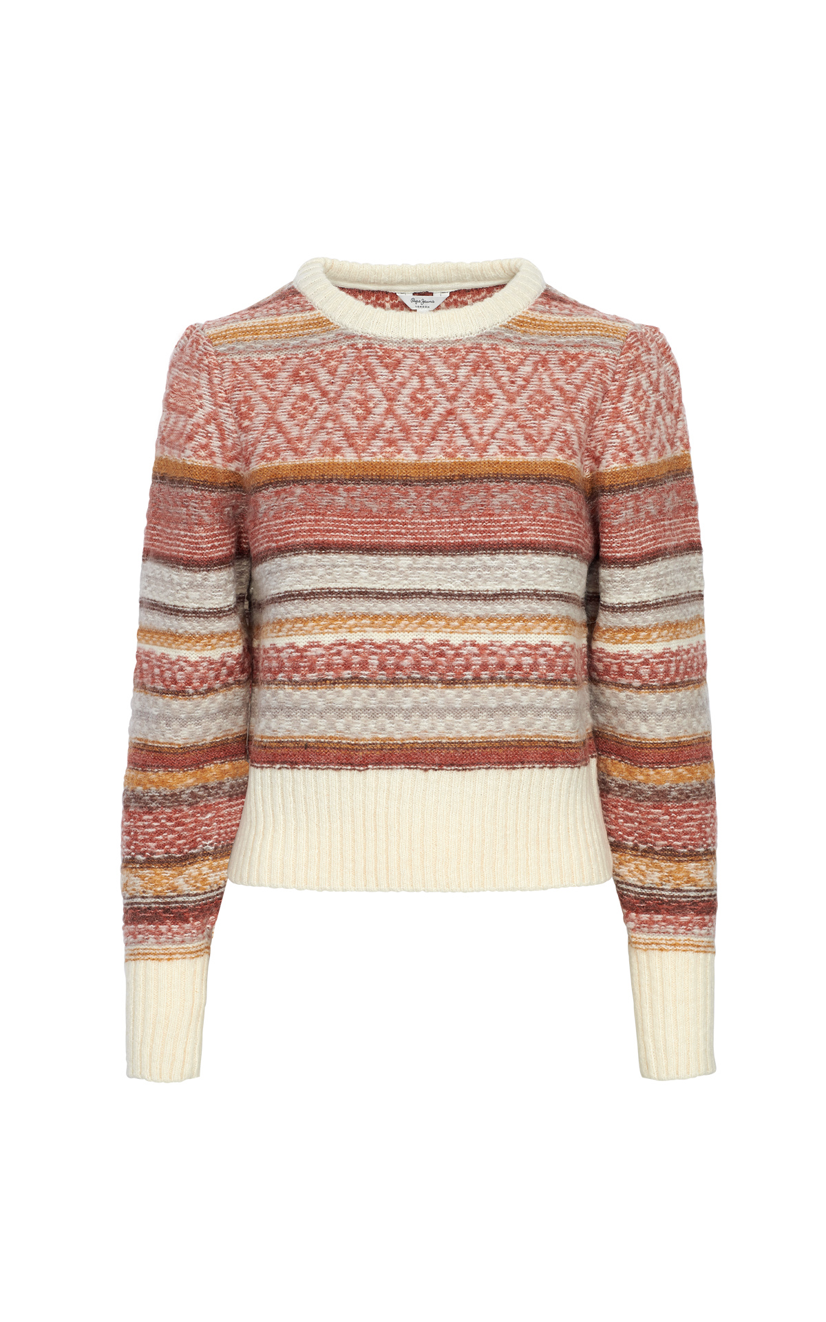 Striped printed round neck sweater Pepe Jeans