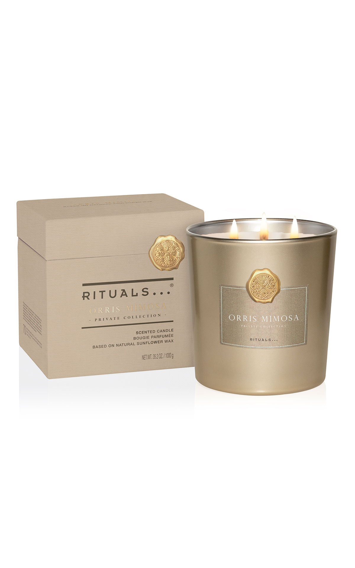 Rituals Private collection - oud mimosa scented candle xl from Bicester Village